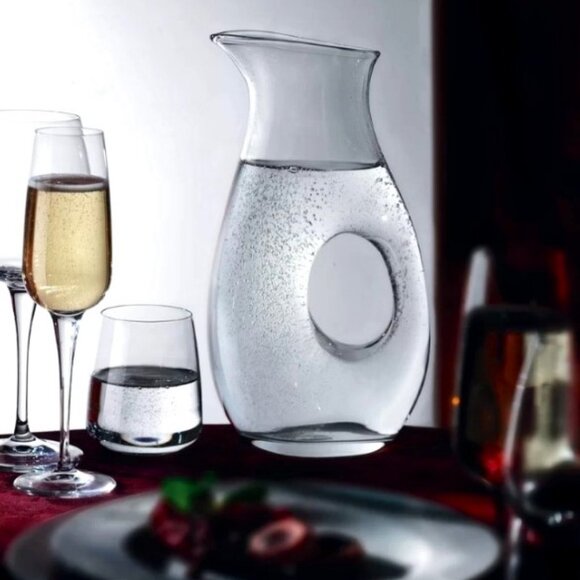 Exquisite Bormioli Rocco Carafe | Eternity Glass Pitcher | Wine Decanter - Picture 3 of 10